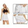 thumbnail image 3 of Vedolay Womens Skirt Womens Textured Dressy A-Line Skirt,White S, 3 of 5