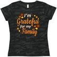 thumbnail image 3 of Inktastic I'm Grateful for my Family in Orange with Fall Leaves Women's T-Shirt, 3 of 5