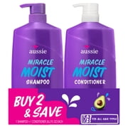 Aussie Miracle Moist Shampoo and Conditioner with 3 Minute Miracle Deep Conditioner