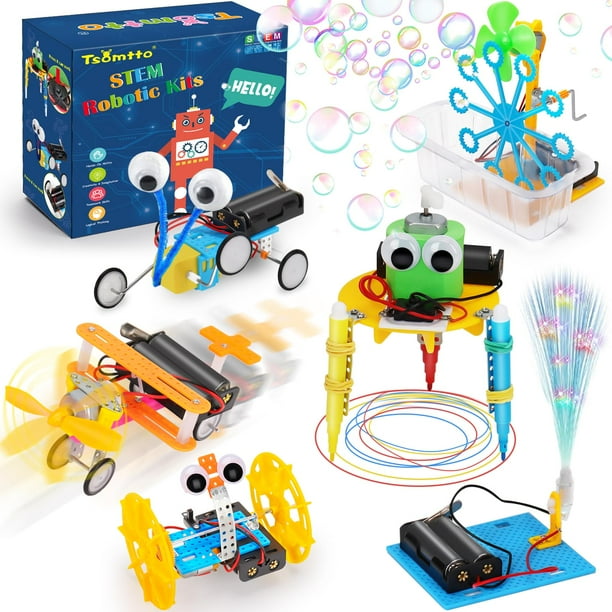 Kit de robótica STEM Tsomtto, juego de 6 experimentos científicos para niños de 6 a 12 años