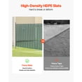 thumbnail image 3 of VEVOR Chain Link Fence Privacy Slats Single-Wall for 5' High Fence Bottom Lock Green, 3 of 9