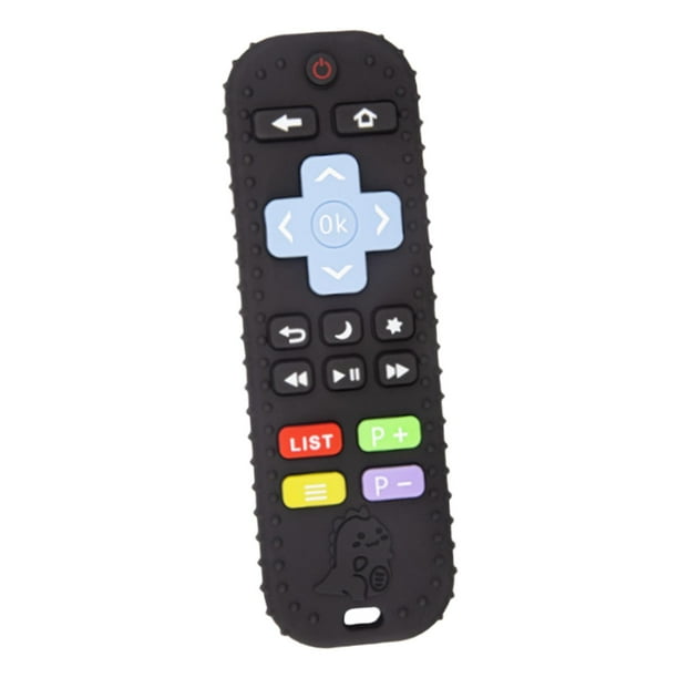 Juguetes Para La Dentición Forma De Control Remoto De TV Para Bebés De 3 A Niños Pequeños Negro perfke juguetes para masticar la dentición