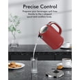 thumbnail image 3 of LONGDEEM Electric Kettle with Temp Control, 5 Presets & Keep Warm, 1.7L/1500W Stainless Steel, Red, 3 of 8