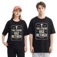 thumbnail image 2 of The Legend Has Retired Trophy Vintage Graphic Tee For Men, Grandparent Fun Cotton Short Sleeves T-Shirt, 2 of 6