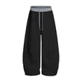 thumbnail image 4 of EnJoCho Girls Sweatpants Baggy Wide Leg Oversized Drawstring Elastic Jogger Pants Soft Bottoms For Kids Fall Holiday Everyday Casual Fashion Street Style Daily Outfit, 4 of 4