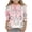 #0045-Pink, variant on Favoffer Toddler Big Kid Boys Girls 3/4 Sleeve Tee Spring Easter Print Casual Crew Neck Versatile Basic Top for Daily School Party Holiday Sizes 3-15Y