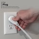 thumbnail image 3 of Cable de extensión GE de 3 salidas, 1 m, calibre 16, certificado UL, paquete de 2 unidades, blanco, 3 of 5