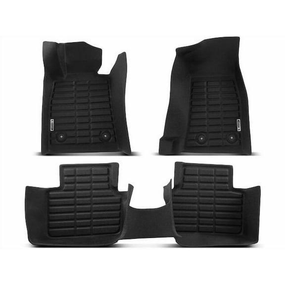 Floor Mat Set 3 - Compatible with 2014 - 2019 Cadillac CTS Sedan 2015 2016 2017 2018