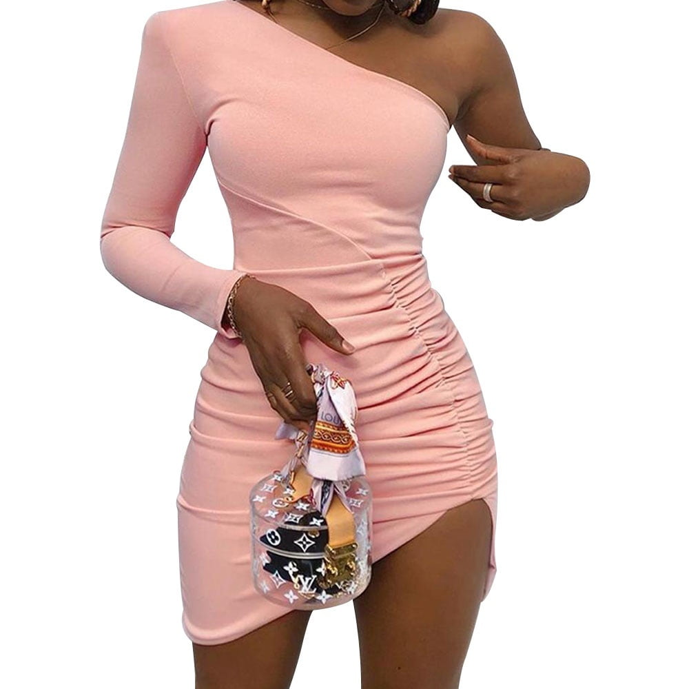 sexy one shoulder dress