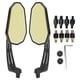thumbnail image 1 of TKSE Espejo Retrovisor De Motocicleta, 1 Par De Espejos Retrovisores Laterales Giratorios De Metal ABS Compatible Con CB1000R Shadow XL1000V Silver Wing(Amarillo), 1 of 14