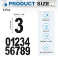 thumbnail image 2 of Uxcell 6 Pcs 2" Números Reflectantes para Buzones Impermeables Stickers Negros, 2 of 7