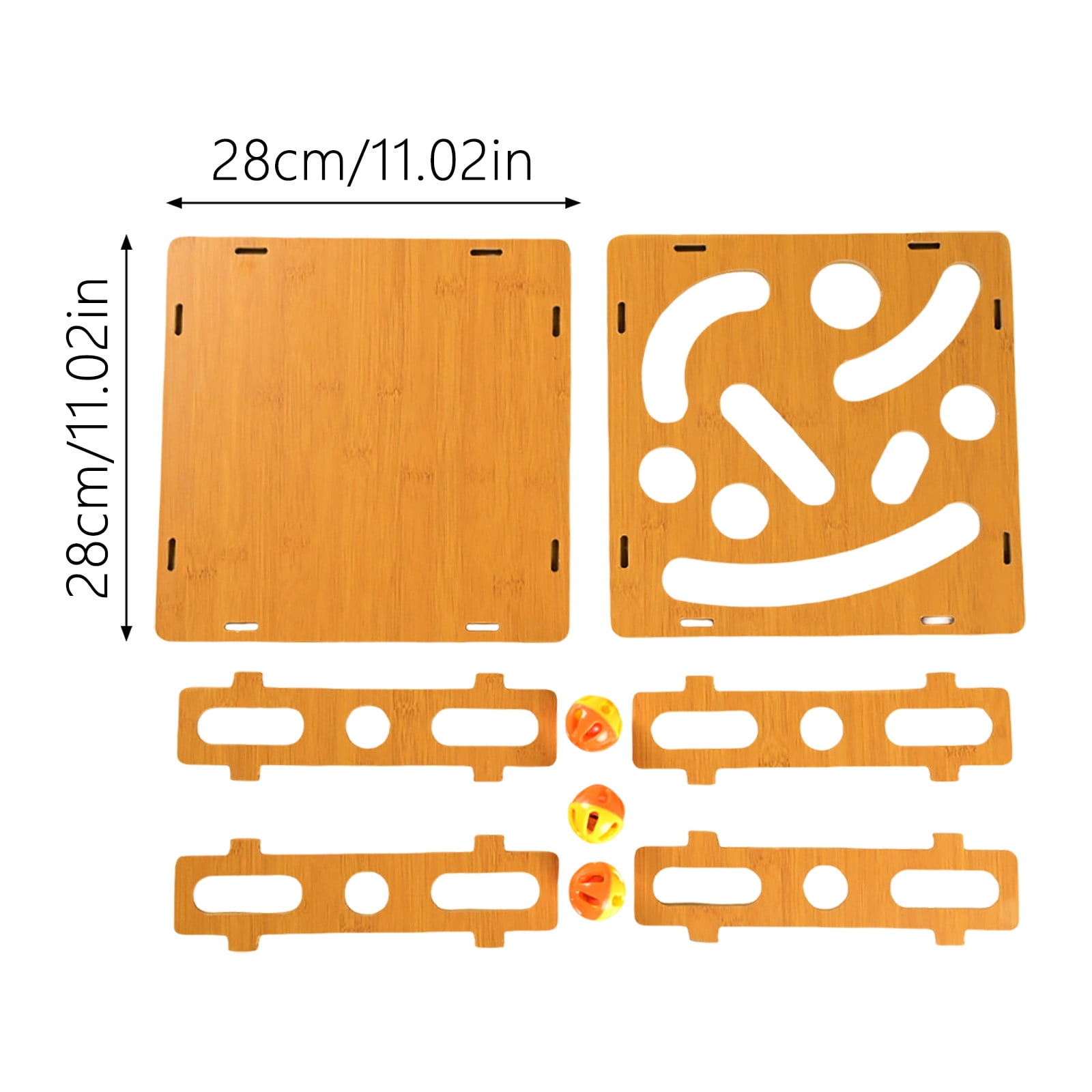 Interactive Cat Enrichment Puzzle Toy with Nail Trimming Sandpaper Board for Indoor Feline Entertainment and Stress