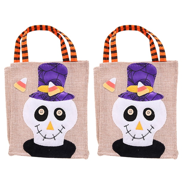 bolsas de lino para dulces, bolsas de truco o trato de Halloween, suministros de decoración de Halloween Zhivalor BST3133827-4