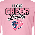 thumbnail image 4 of Inktastic I Love Cheerleading with Pom Poms and Megaphone Long Sleeve Youth T-Shirt, 4 of 5