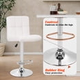 thumbnail image 6 of Raye Faux Leather and Metal Bar Stools - Set of 2, White, 6 of 10