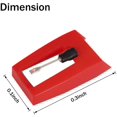 thumbnail image 3 of banpa 5 Pieces Record Player Needle with 1 Cartridge Turntable Diamond Replacement Stylus for Vinyl Record Player, 3 of 5