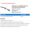 thumbnail image 2 of Heater Hose - Compatible with 2011 - 2016 Mini Cooper Countryman 2012 2013 2014 2015, 2 of 2