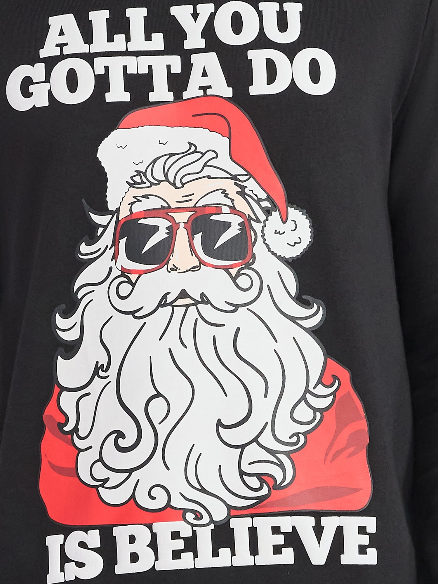 Mens & Big Men's Holiday Christmas Graphic Sweatshirt All You Gotta Do Is Believe, Sizes S-3XL by Jolly Knits