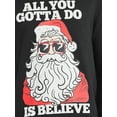 thumbnail image 4 of Mens & Big Men's Holiday Christmas Graphic Sweatshirt All You Gotta Do Is Believe, Sizes S-3XL by Jolly Knits, 4 of 5