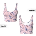 thumbnail image 5 of Lsque Butterfly Printed Women'S Sports Bra, Compression, Moisture Wicking, High-Impact Sports Bra For Women,Supportive sports bra-Large, 5 of 9