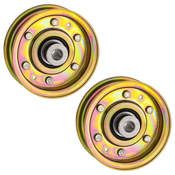 8TEN Flat Idler Pulley for MTD Cub Cadet 756-0981A 756-04224 2 Pack 810-CID2223L
