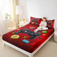 thumbnail image 4 of Homewish Cartoon Game Console Full Size Sheets, Eat Sleep Game Bed Sheets, Teens Kids Boys Girls Sheet Sets, Breathable Home Decor, 4-Piece, 4 of 7