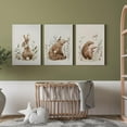 thumbnail image 4 of Hieng William Morris Animal Wall Art Set of 3 Fox Rabbit Owl Canvas Posters Prints Forest Wild Animal Pictures Paintings Gothic Botanical Floral Wall Decor for Bedroom Dark Academia Decor Unframed, 4 of 6
