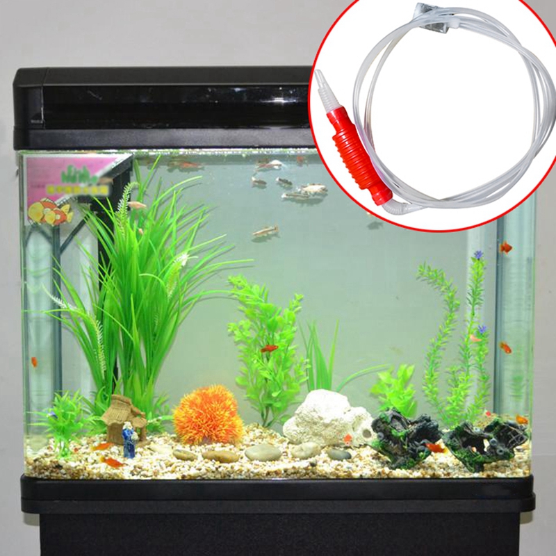 2 Meter Fish Tank Aquarium Syphon Tube Hand Fuel Pump Gasoline Siphon