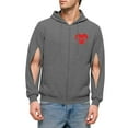 thumbnail image 2 of Txeol Mens Dialysis Sweatshirts Full Zip Lightweight Hemodialysis Hoodie Jackets Warm Drawstring Sweatshirt with Arm Zipper,Gray,XXL, 2 of 7
