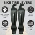 thumbnail image 4 of 50 Strong Bike Tire Lever - Set of 4 Easy Grip Bicycle Levers - Snap Together For Storage (Black), 4 of 6