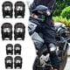 thumbnail image 1 of Juego de rodilleras y coderas para motocicleta - 4 piezas protectores negros transpirables para deportes, conducción, skate - Equipo de protección contra la abrasión y caídas, 1 of 6