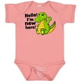 thumbnail image 3 of Inktastic Hello I'm New Here with Cute Baby Alligator Boys or Girls Baby Bodysuit, 3 of 5