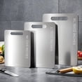 thumbnail image 6 of 3 Pack Titanium Cutting Board - Titanium Cutting Boards For Kitche,Easy to clean, Double-sided food-grade Cutting Board For Meats, Fruits And Vegetables (3 Pack）, 6 of 7