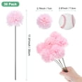thumbnail image 3 of Uxcell Flores de Bola de Crisantemo Artificial, Ramos de Seda de Hortensia Falsos para el Hogar/Boda Rosa Champagne 30 Pack, 3 of 7