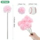 thumbnail image 3 of Uxcell Flores de Bola de Crisantemo Artificial, Ramos de Seda de Hortensia Falsos para el Hogar/Boda Rosa Champagne 30 Pack, 3 of 7