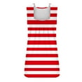 thumbnail image 4 of Diufon Womens Dress Tank Tops Sleeveless Stripes Square Neck Pleated Top Summer Casual Loose Blouse, 4 of 5