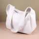 thumbnail image 2 of bolso de mano para mujer, combinable con todo, de gran capacidad, para compras, de hombro, sencillo, para viajes, compras al aire libre (blanco), 2 of 5