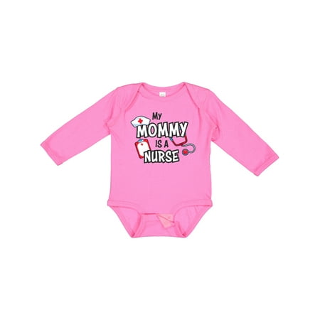 

Inktastic My Mommy is a Nurse Gift Baby Boy or Baby Girl Long Sleeve Bodysuit