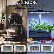 Fospower [ETL Listed] 2 Pack Countdown Timer Outlet, 7 Day Programmable Light Timer Plug, Timers for Electrical Outlets Indoor, Indoor Digital LCD Outlet Timer Switch with on/off Button 15A/1875W