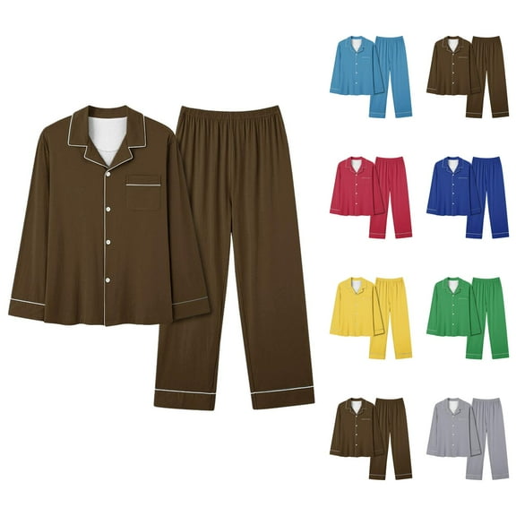 High Waist Pajama Shorts – Lounge Sets for Women & Sexy Pajamas Women's Casual V Neck Pocket Solid Color Long Pajama Pantsuit