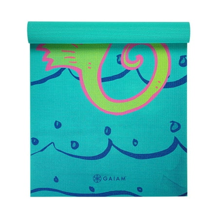 Gaiam Kids Yoga Mat Seahorse 4mm Walmart Com