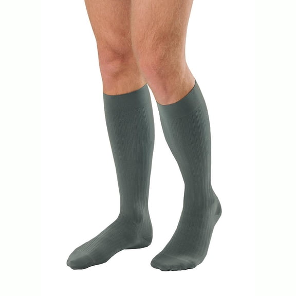 Jobst For Men Ambition 20-30 Knee High Compression Stockings w/Softfit Technology Grey 6