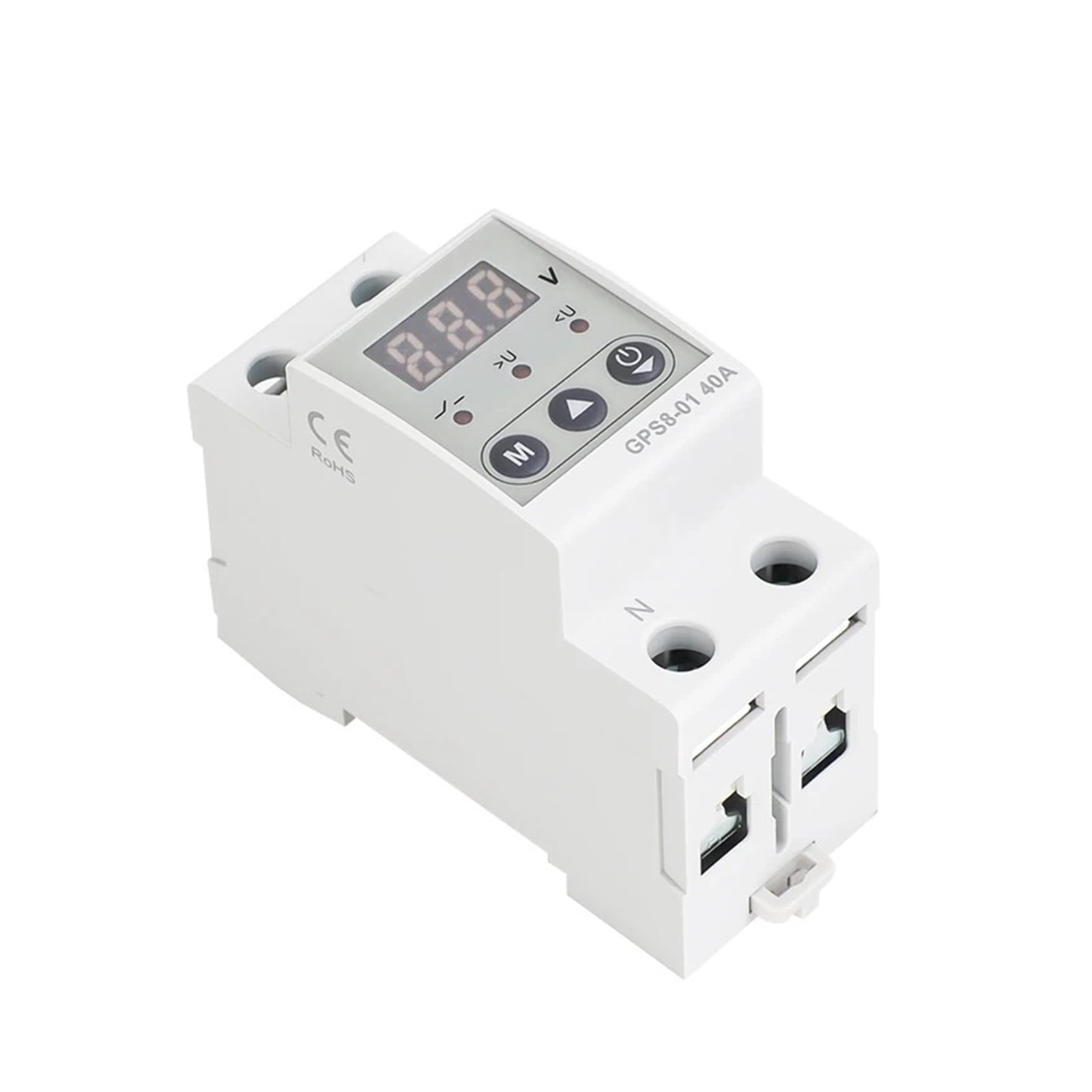 EJYWPSWD GPS8 Din Rail over Current Protector over Voltage under Voltage Protective Device 40A 63A 80A 220VAC