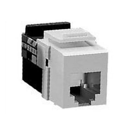 Leviton 41106-RL6 6P6C Voice Grade QuickPort Connector, Blue