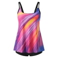 thumbnail image 4 of WEAIXIMIUNG Swimsuit Top Long Sleeve Women with Shorts Bathing Suits Plus Size Print Strappy Back Set Two Piece Swimsuits Swimdress S, 4 of 6
