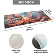 thumbnail image 5 of Bath Mat Soft Plush Non-Slip Absorbent Bathroom Rugs 39"x20" Octopus in Bottom Sea, 5 of 8