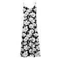 thumbnail image 4 of Titcea Summer Dresses for Women 2026 Floral Printed Sleeveless V Neck Sexy Sling Maxi Dresses Hawaiian Beach Holiday Casual Sundresses, Gifts for Mom/Her, 4 of 5