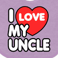 thumbnail image 4 of Inktastic I Love My Uncle Boys or Girls Baby Bib, 4 of 4