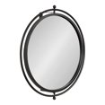 thumbnail image 1 of Kate and Laurel Baron Modern Pivot Mirror, 21 Inch Diameter, Black, Decorative Adjustable Wall Mirror, 1 of 7