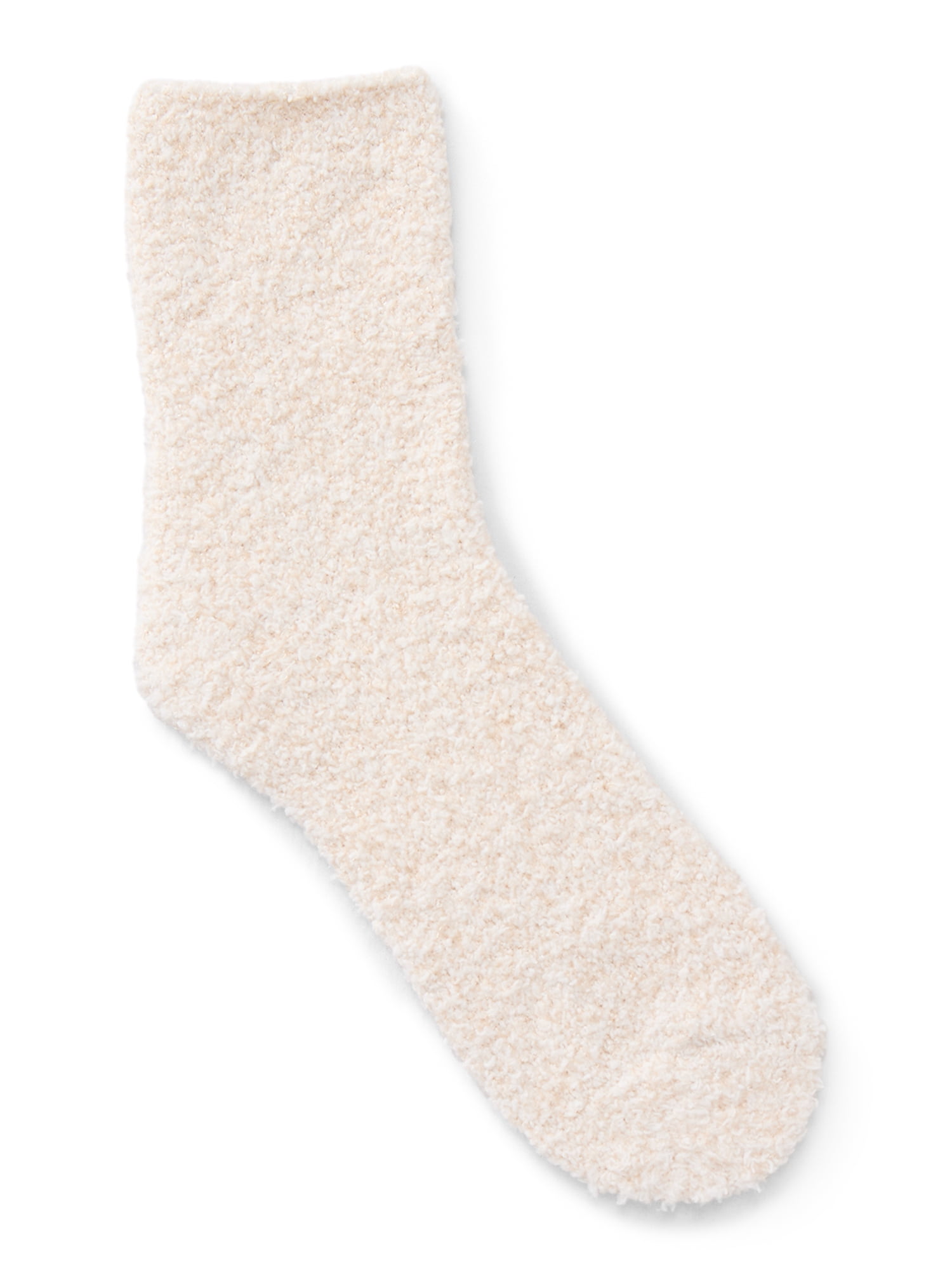 Joyspun Women's Double Layer Crew Lounge Socks, 3-Pack, Fits Shoe Sizes 4-10